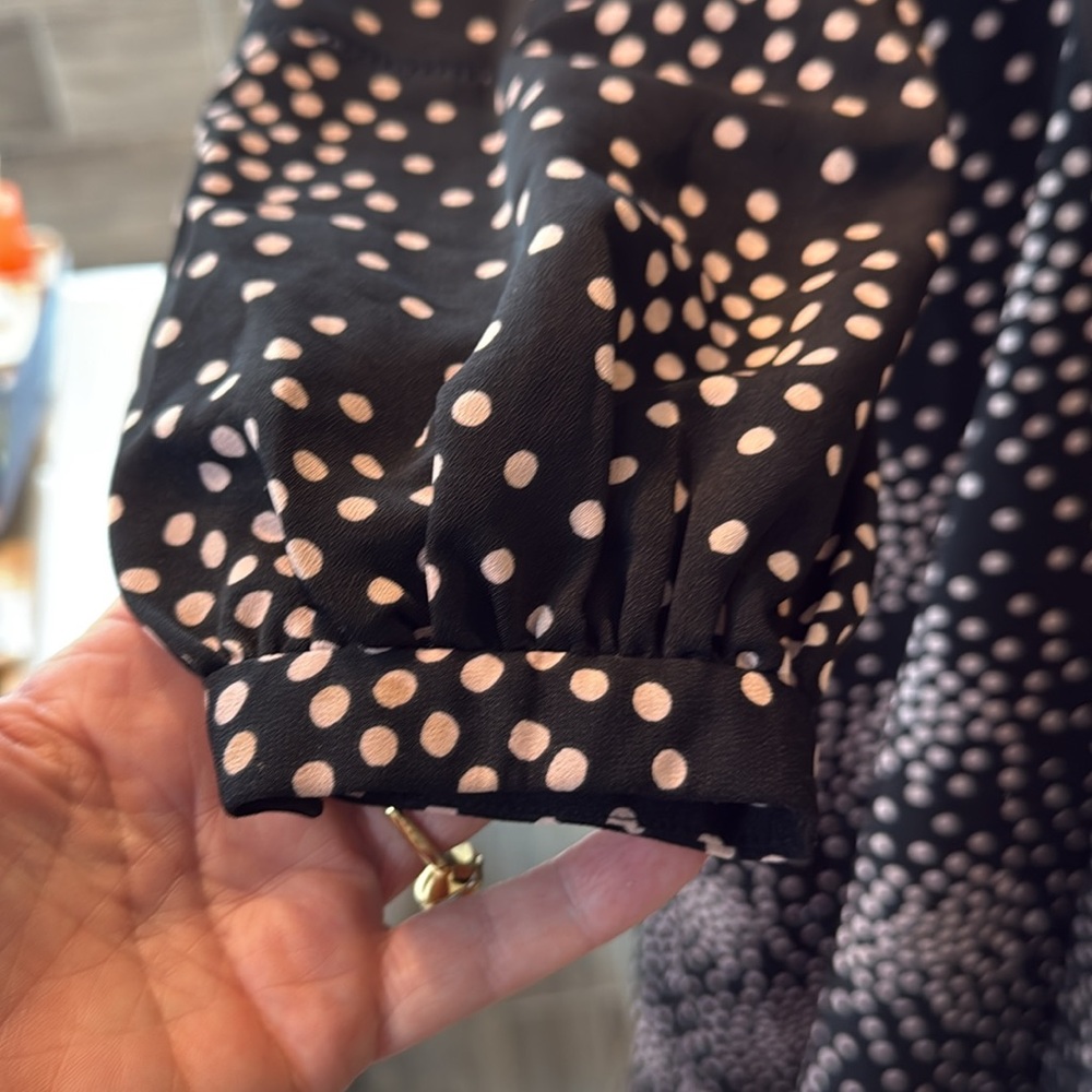 Kate Spade Women's Confetti Wrap‎ Dress Black Size 4 - Picture 7 of 11
